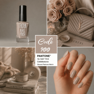 لاک ناخن Troya کد 900 رنگ نسکافه‌ای